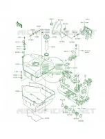 Fuel Tank voor Kawasaki Brute Force 750 4x4i EPS CAMO 2015
