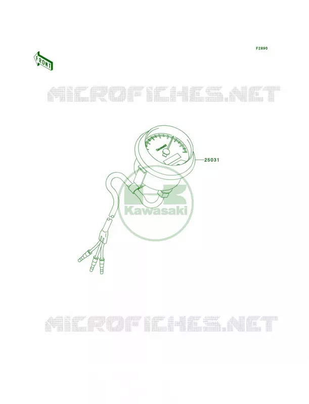 Optional PartsMeterUS Kawasaki QUAD 360 2013 Prairie 360 4x4  KVF360ADF