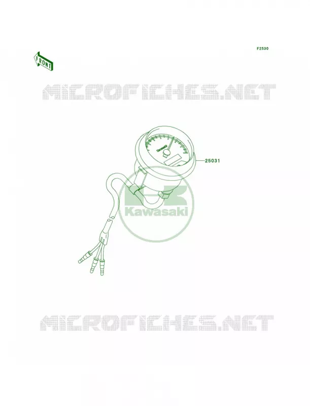 MetersCN Kawasaki QUAD 360 2012 Prairie 360 4x4  KVF360ACF