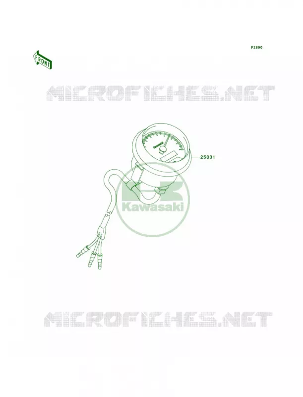 Optional PartsMeterUS Kawasaki QUAD 360 2012 Prairie 360 4x4  KVF360ACF