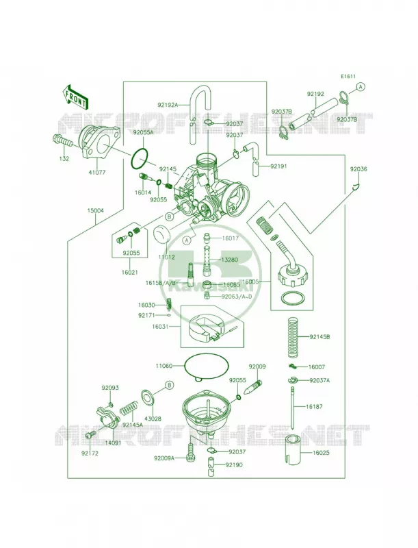Carburetor Kawasaki MOTOS 140 2013 KLX140L  KLX140BDF