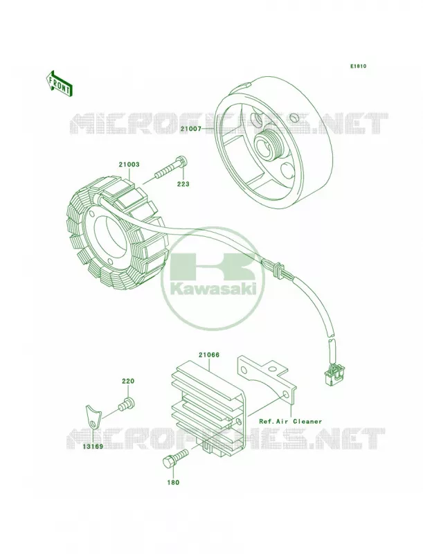 Generator Kawasaki QUAD 250 2010 Bayou 250  KLF250AAF