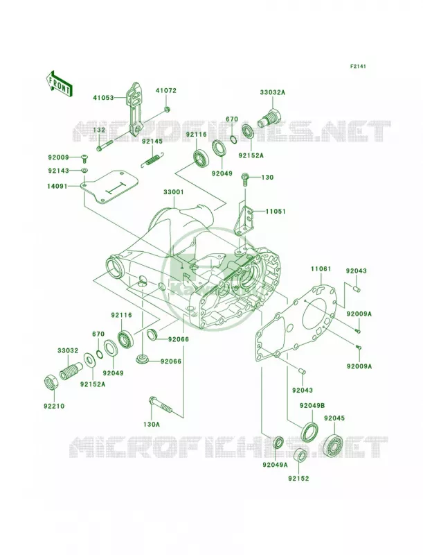 Swingarm Kawasaki QUAD 360 2010 Prairie 360 4X4  KVF360AAF