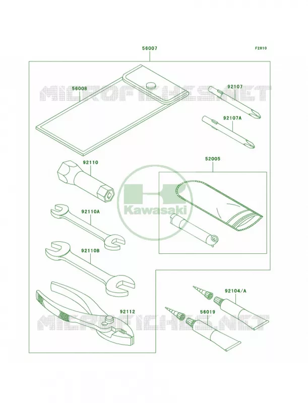 Owner's Tools Kawasaki QUAD 250 2009 Bayou 250  KLF250A9F