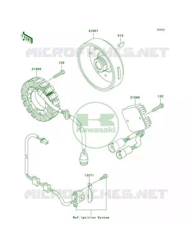 Generator Kawasaki QUAD 360 2009 Prairie 360  KVF360B9F