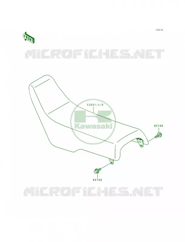 Seat Kawasaki MOTOS 200 1990 KDX200  KDX200-E2
