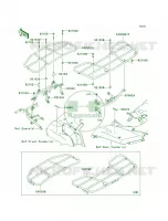 CarriersE8F E9FA voor Kawasaki Brute Force 750 4x4i Hardwoods Green HD 2009