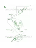 Crankshaft voor Kawasaki Brute Force 750 4x4i Hardwoods Green HD 2009