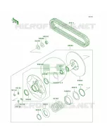 Driven ConverterDrive Belt voor Kawasaki Brute Force 750 4x4i Hardwoods Green HD 2009