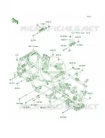 Engine Mount voor Kawasaki Brute Force 750 4x4i Hardwoods Green HD 2009
