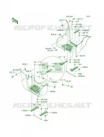 Footrests voor Kawasaki Brute Force 750 4x4i Hardwoods Green HD 2009