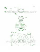 Fuel Pump voor Kawasaki Brute Force 750 4x4i Hardwoods Green HD 2009