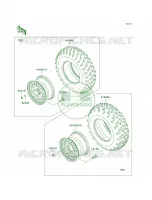 WheelsTires voor Kawasaki Brute Force 750 4x4i Hardwoods Green HD 2009