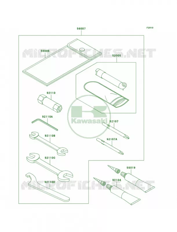 Owner's Tools Kawasaki QUAD 360 2008 Prairie 360 4X4  KVF360A8F