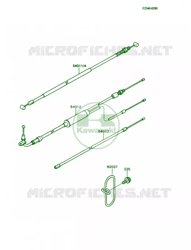 Cables Kawasaki MOTOS 80 1989 KD80  KD80-N2