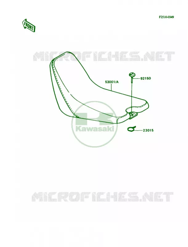 Seat Kawasaki MOTOS 80 1989 KD80  KD80-N2