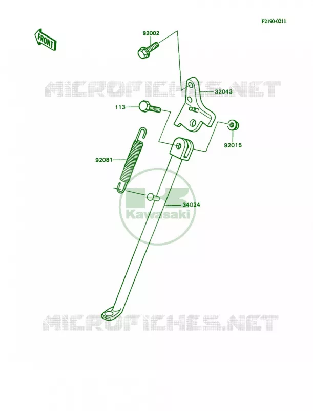 Stands Kawasaki MOTOS 80 1989 KD80  KD80-N2