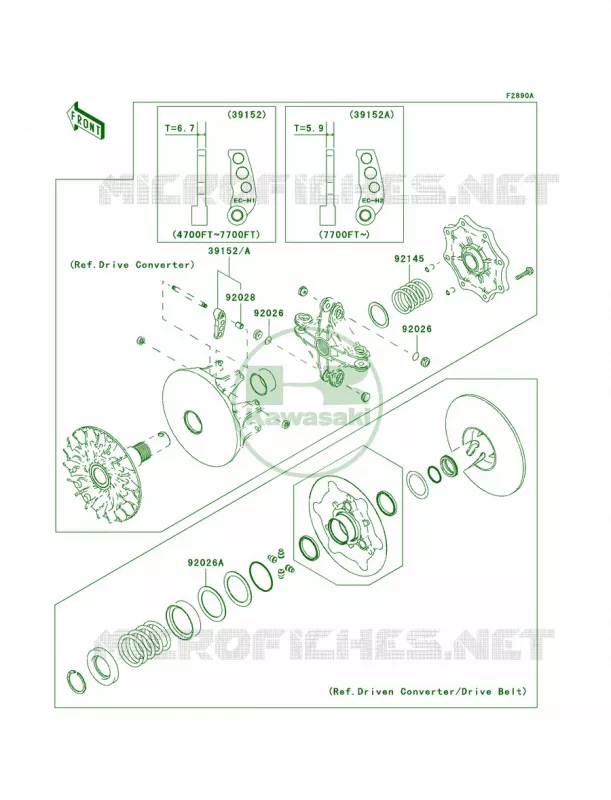 Optional PartsConverter Kawasaki QUAD 360 2008 Prairie 360  KVF360B8F