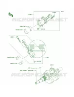 Crankshaft voor Kawasaki Brute Force 650 4x4i 2008