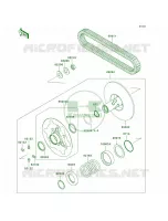 Driven ConverterDrive Belt voor Kawasaki Brute Force 650 4x4i 2008