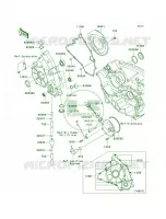Engine Covers voor Kawasaki Brute Force 650 4x4i 2008