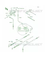 Cables voor Kawasaki Brute Force 650 4x4 Hardwoods Green HD 2008