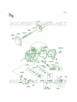 Carburetor Parts voor Kawasaki Brute Force 650 4x4 Hardwoods Green HD 2008