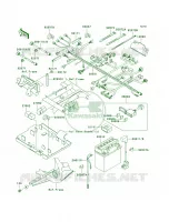 Chassis Electrical Equipment voor Kawasaki Brute Force 650 4x4 Hardwoods Green HD 2008