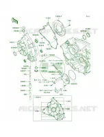 Engine Covers voor Kawasaki Brute Force 650 4x4 Hardwoods Green HD 2008