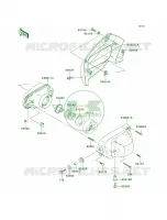 Headlights voor Kawasaki Brute Force 650 4x4 Hardwoods Green HD 2008
