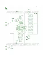 Shock Absorbers voor Kawasaki Brute Force 650 4x4 Hardwoods Green HD 2008