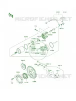 Starter MotorE9F voor Kawasaki Brute Force 650 4x4 Hardwoods Green HD 2008