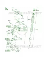 Suspension voor Kawasaki Brute Force 650 4x4 Hardwoods Green HD 2008