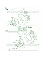 WheelsTires voor Kawasaki Brute Force 650 4x4 Hardwoods Green HD 2008