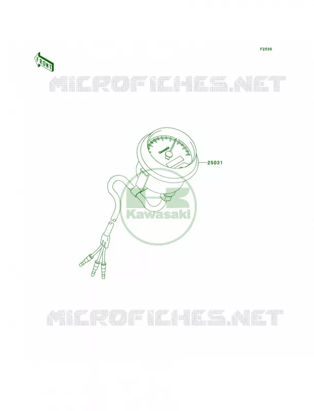 MetersCN Kawasaki QUAD 360 2007 Prairie 360 4X4  KVF360A7F