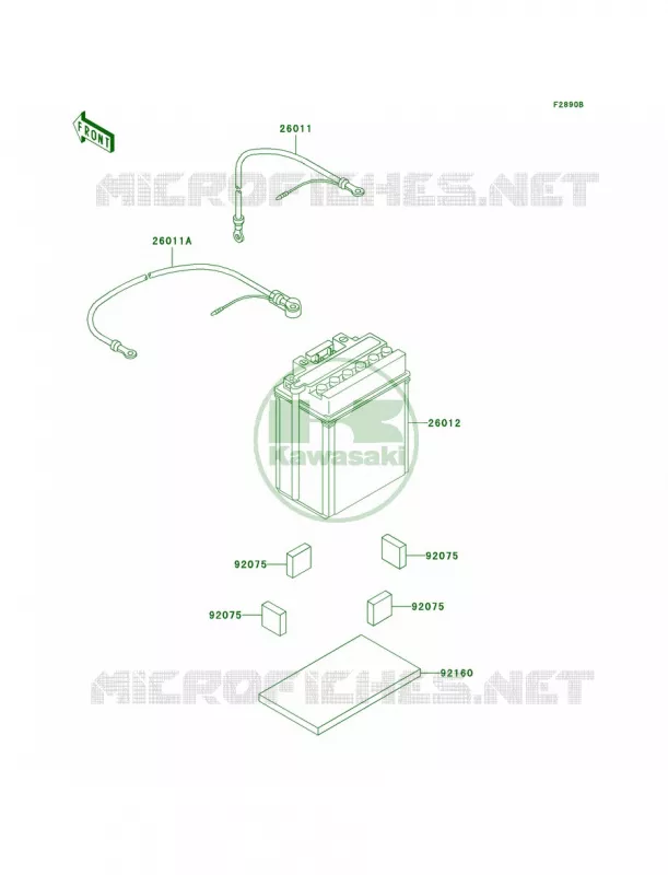Optional PartsCNBattery Kawasaki QUAD 360 2007 Prairie 360 4X4  KVF360A7F
