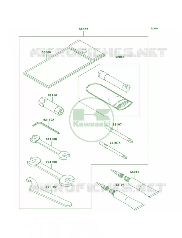 Owner's Tools Kawasaki QUAD 360 2007 Prairie 360 4X4  KVF360A7F