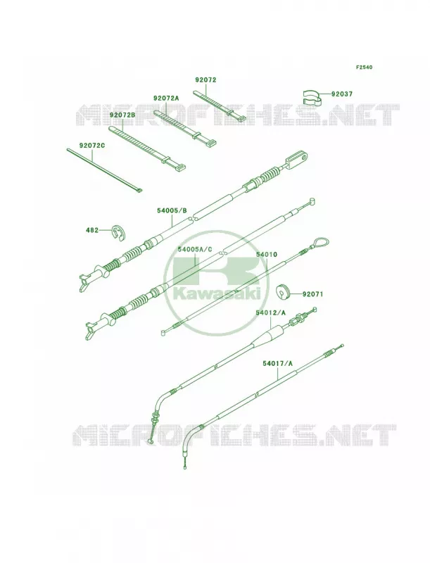 Cables Kawasaki QUAD 360 2007 Prairie 360  KVF360B7F
