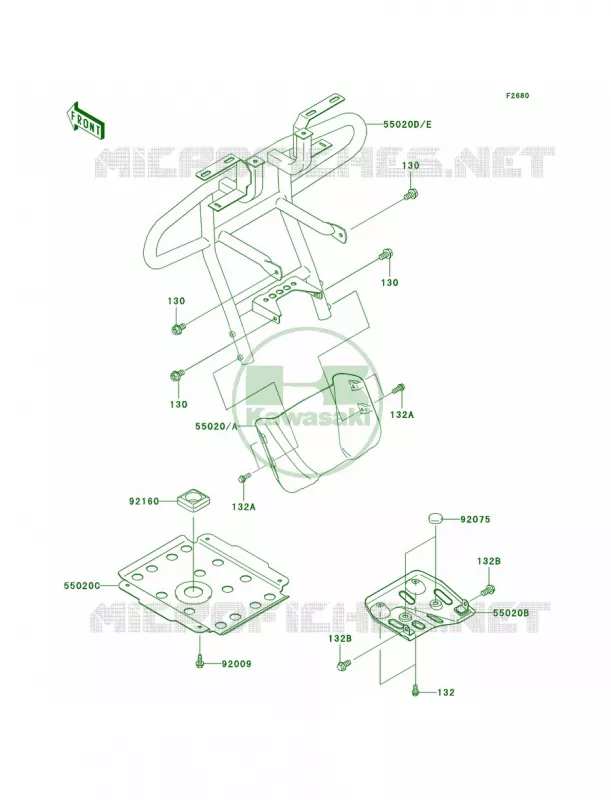 Guards Kawasaki QUAD 360 2007 Prairie 360  KVF360B7F