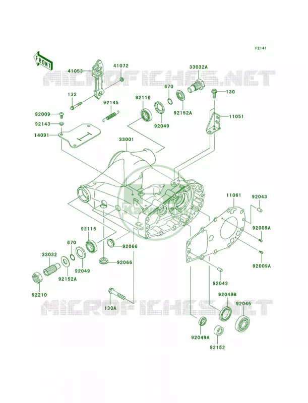 Swingarm Kawasaki QUAD 360 2007 Prairie 360  KVF360B7F