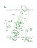 Air Cleaner  750 kawasaki-motorfietsen 2007 Brute Force 750 4x4i 1