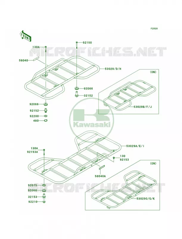 Carriers Kawasaki QUAD 360 2006 Prairie 360 4X4  KVF360A6F