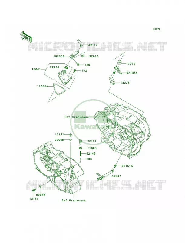 Gear Change Mechanism Kawasaki QUAD 360 2006 Prairie 360 4X4  KVF360A6F