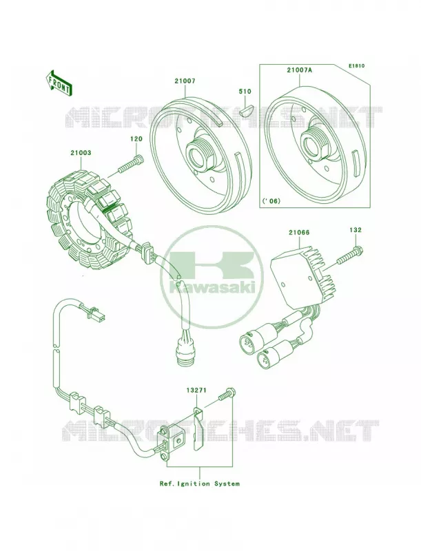 Generator Kawasaki QUAD 360 2006 Prairie 360 4X4  KVF360A6F