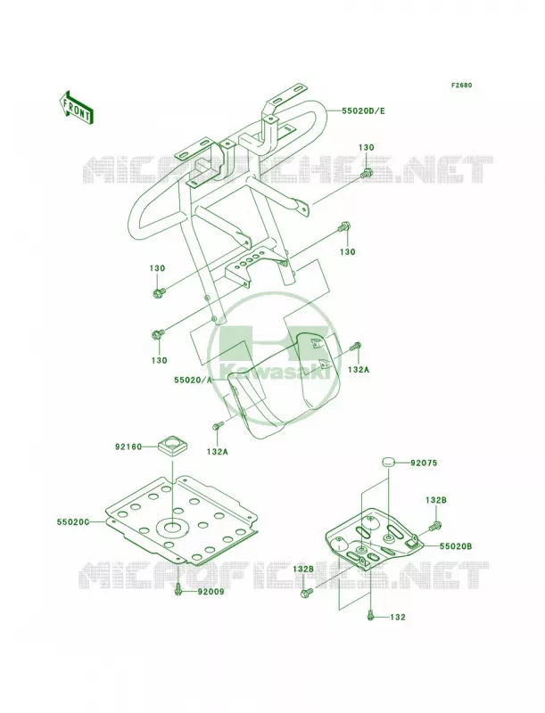 Guards Kawasaki QUAD 360 2006 Prairie 360  KVF360B6F