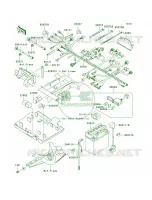 Chassis Electrical Equipment voor Kawasaki Brute Force 650 4x4 Hardwoods Green HD 2006