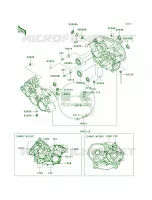 Crankcase voor Kawasaki Brute Force 650 4x4 Hardwoods Green HD 2006