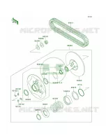 Driven ConverterDrive Belt voor Kawasaki Brute Force 650 4x4 Hardwoods Green HD 2006