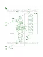 Shock Absorbers voor Kawasaki Brute Force 650 4x4 Hardwoods Green HD 2006