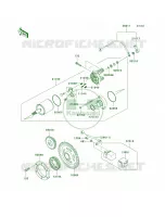 Starter MotorE9F voor Kawasaki Brute Force 650 4x4 Hardwoods Green HD 2006